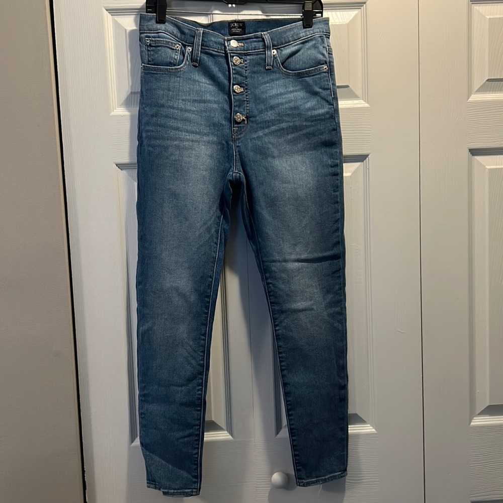 J. Crew Factory ankle, stretchy cotton jeans sz 30/10